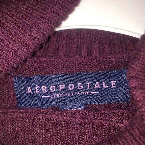 Aeropostale Size XS Burgundy Turtleneck - Picture 3 of 3
